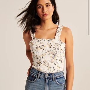 All-Over Smocked Wide Strap Cami